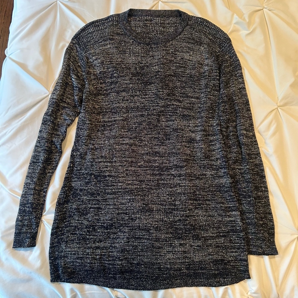 Blue and Silver Sparkly Top